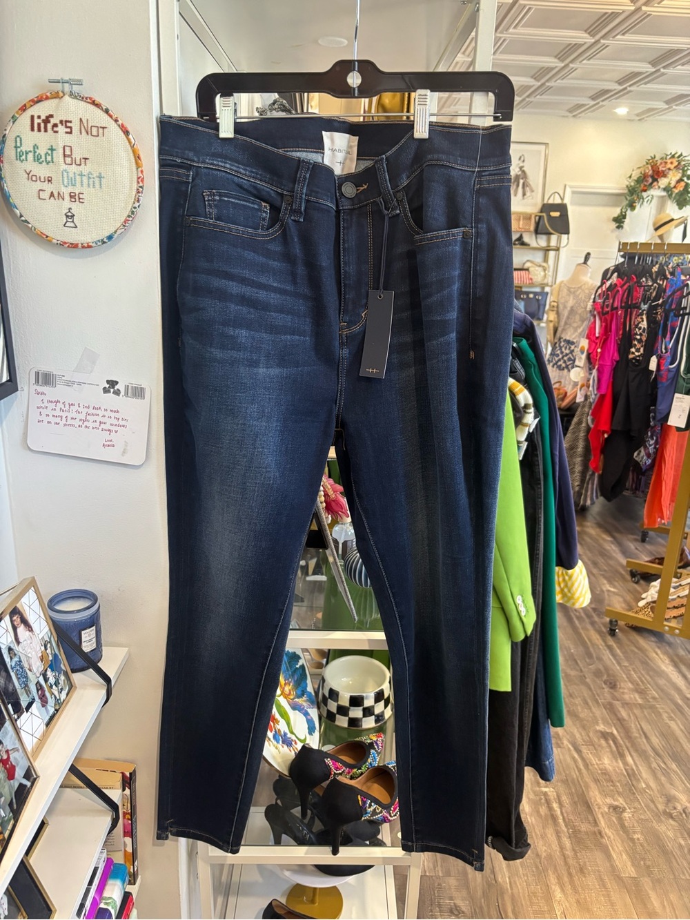 Habitual Dark Indigo High-Rise Slim Jeans NWT